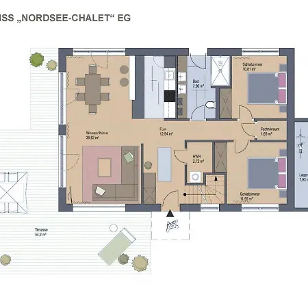 Holiday home Gud Jard Nr 11 - Design-ferienhaus Mit Exklusiver Ausstattung Pellworm